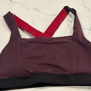 Zella Women's Burgundy and Red Sports Bra
